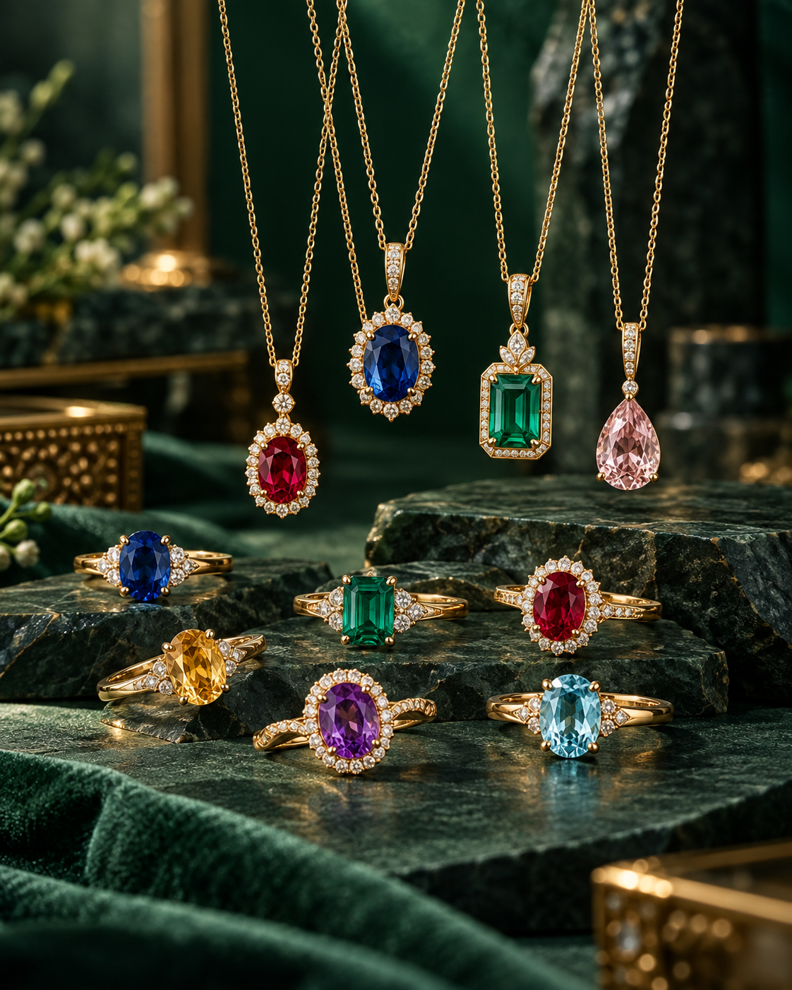 Birthstone jewellery
