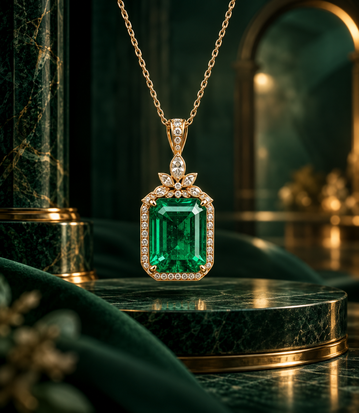 Emerald pendant