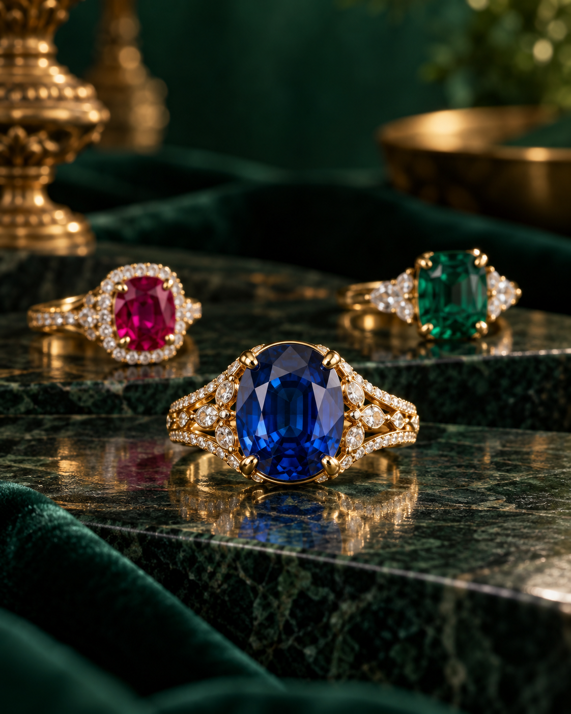 Gemstone rings